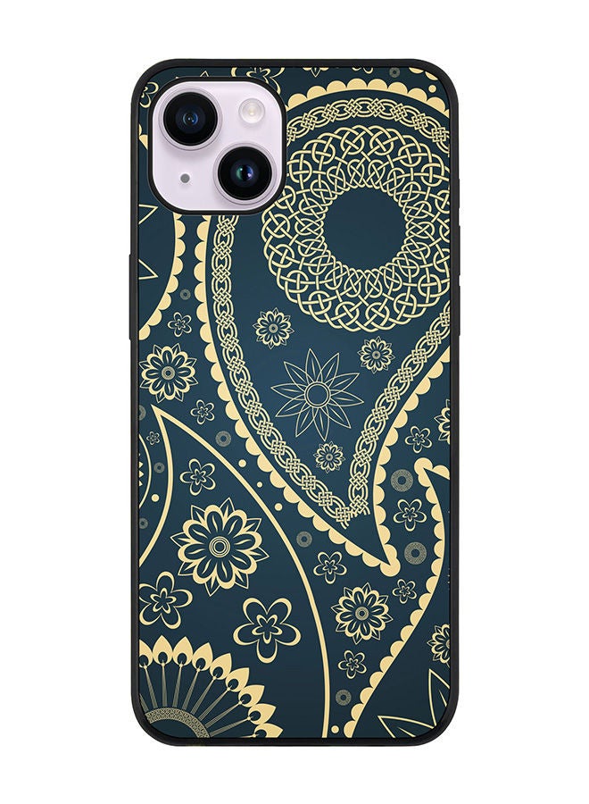 Stylizedd Rugged Black edge case for Apple iPhone 14 Plus Slim fit Soft Case Flexible Rubber Edges Anti Drop TPU Gel Thin Cover - Indian Nights - Image 1