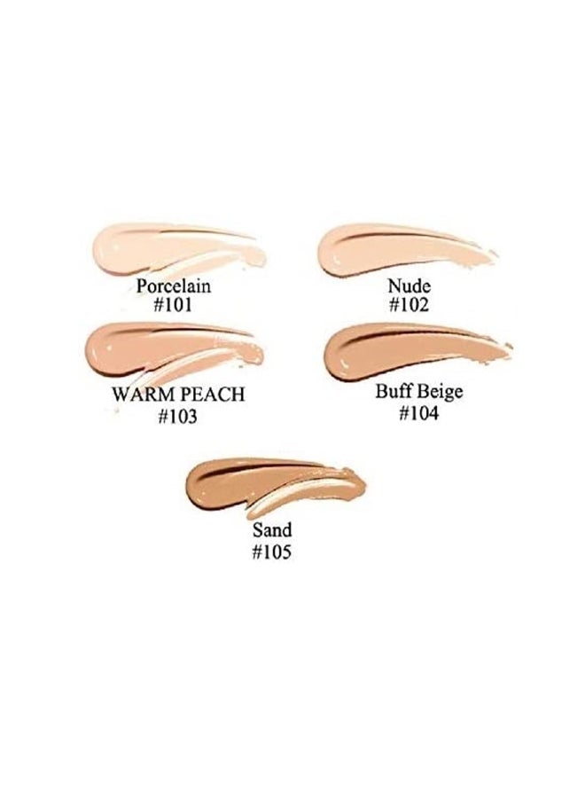 WFWJ 2 Pack PHOERA FoundationFlawless Soft Matte 24 HR Oil Control Concealer MakeupFull Coverage Foundation for Women and Girls 102 Nude104 Buff Beige - Image 3