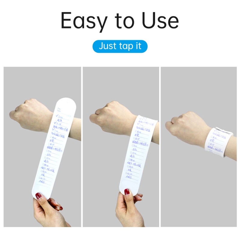 Wearable Notepad: Waterproof Silicone Wristband, Erasable Reusable Design - Multi-Functional Wrist Notepad for Nurses, On-The-Go Professionals - Image 3