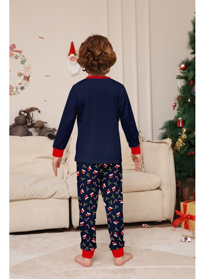 بيجامة عيد الميلاد العائلية المزخرفة - طقم بأكمام طويلة بأسلوب أوروبي وأمريكي - Image 3