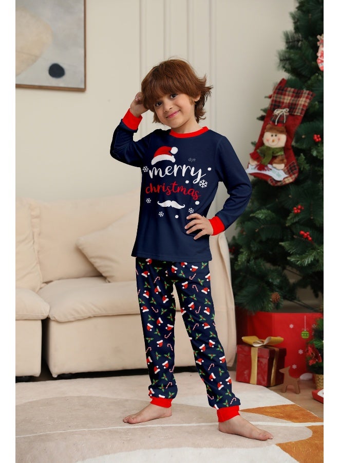 بيجامة عيد الميلاد العائلية المزخرفة - طقم بأكمام طويلة بأسلوب أوروبي وأمريكي - Image 2