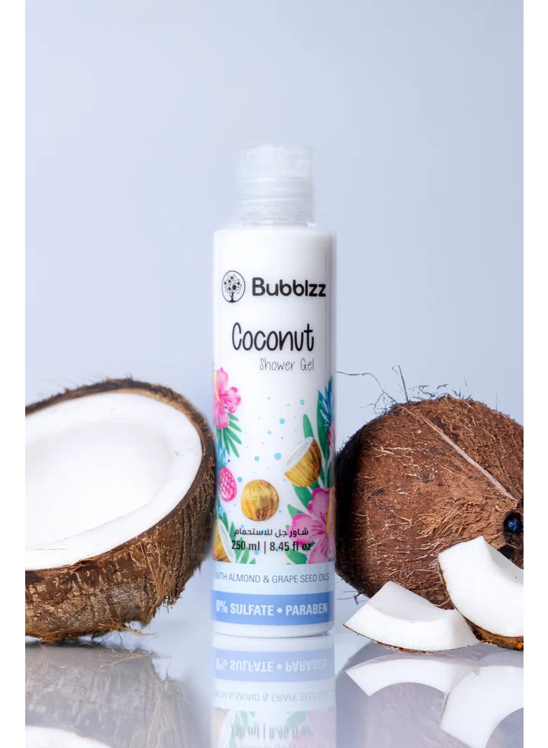 Bubblzz Coconut Shower Gel - 250 ml - Image 2
