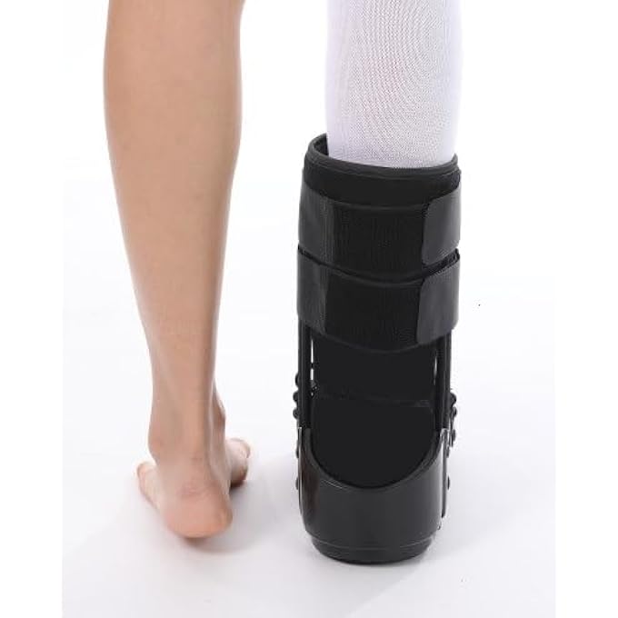 rayihni Short Fracture Walker Boot - Ideal For Stable Foot And Ankle Fracture, Achilles Tendon, Acute Ankle Sprains (L, Black) - Image 5