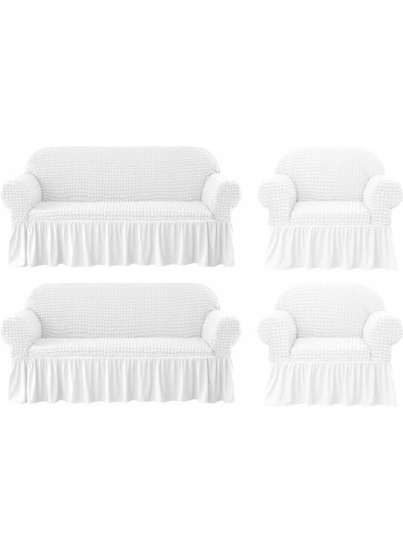 Bright Home غطاء كرسي بذراعين بورومجوك من برايت هومان، غطاء أريكة، غطاء سرير أريكة، غطاء أريكة مرن 3311TAKIM  - Image 1