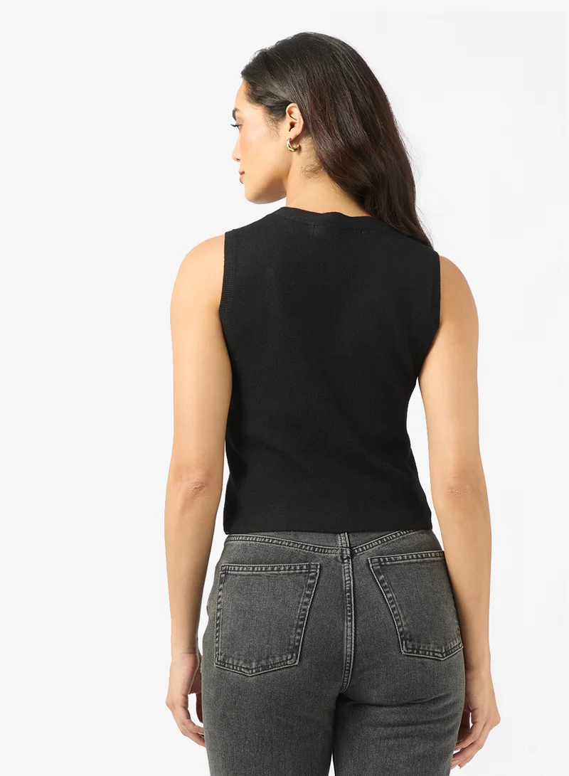 VERO MODA Vmgold Sleeve Lesaa V-Neck Vest