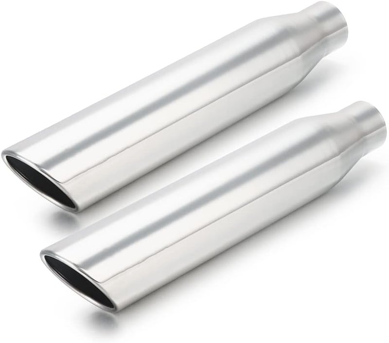 LCGP 2.25 to 3.5 Inch Exhaust Tip 2-Pack - Polished Stainless Steel - Image 1