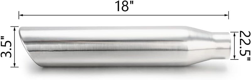 LCGP 2.25 to 3.5 Inch Exhaust Tip 2-Pack - Polished Stainless Steel - Image 2