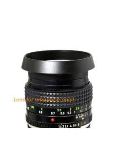 Fotasy 46mm Metal Curved Lens Hood, 46mm Vented Hood, 46mm Lens Hood for Fuji Leica Leitz Panasonic Olympus Panasonic Sony Lens, 46mm Screw-in Lens Hood 