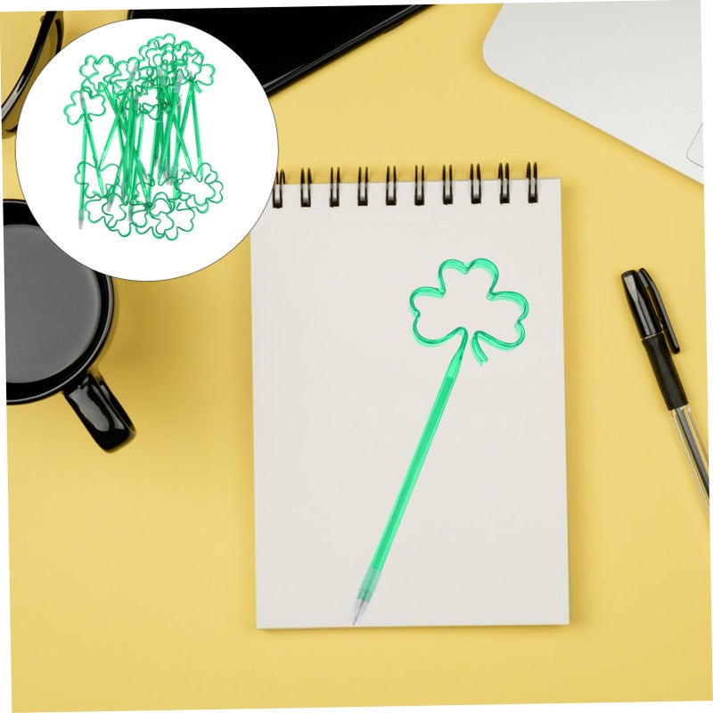 20Pcs Clover Ballpoint Pens Smooth Writing with Comfort Grip for School Office Daily Use - Image 5
