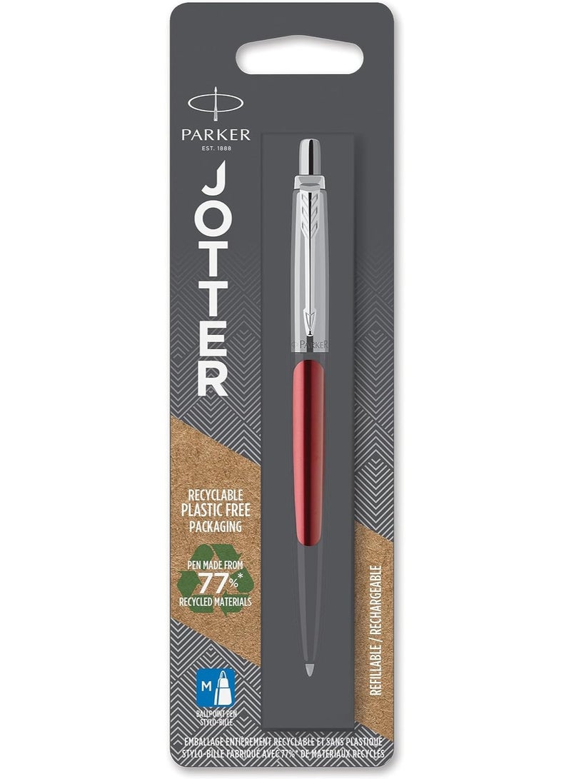 Parker 5660 Jotter Special Ballpoint Pen in Blister Card, Red - Image 4