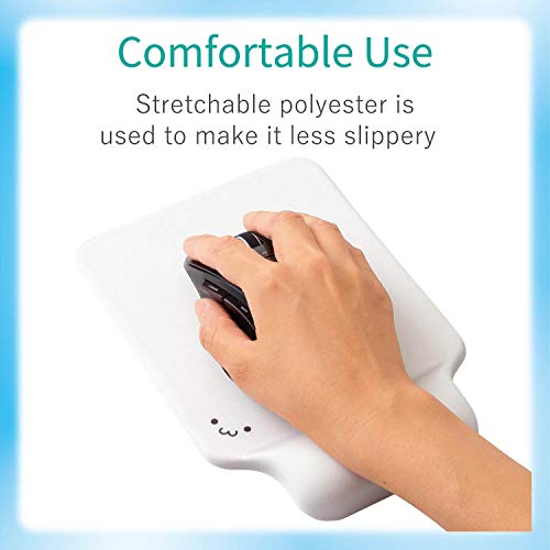 ELECOM Ergonomic Mouse Pad with Wrist Rest Gel Type for Laptop, Office & Home, Pain Relief Non-Slip Rubber Base MP-GELWH - Image 4