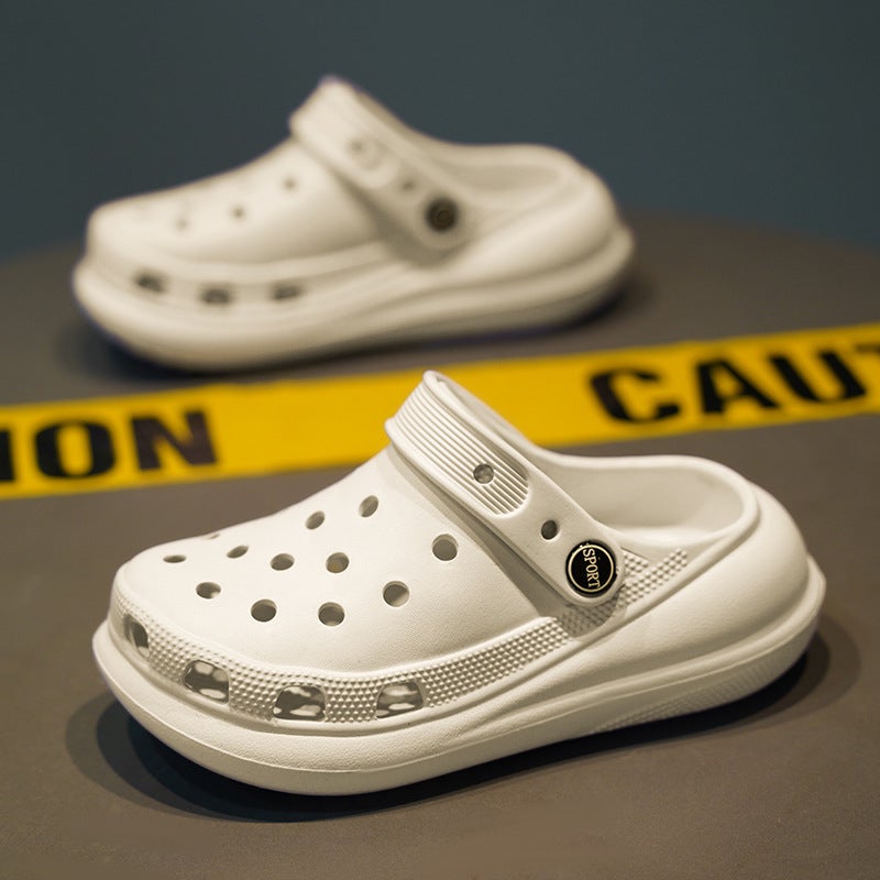 Children'S Cave Shoes Boys' Slippers Girls' Summer Non-Slip Slippers Sandals For Large Children With Baotou Parent-Child Boys Beach Shoes - Image 4