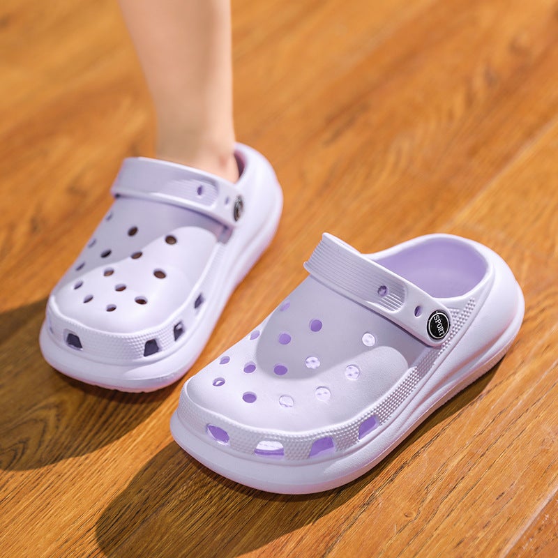 Children'S Cave Shoes Boys' Slippers Girls' Summer Non-Slip Slippers Sandals For Large Children With Baotou Parent-Child Boys Beach Shoes - Image 3