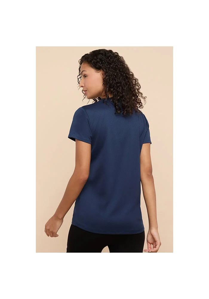 R&b  Logo Detail Active T-Shirt with Crew Neck and Short Sleeves for Women | Best Price UAE