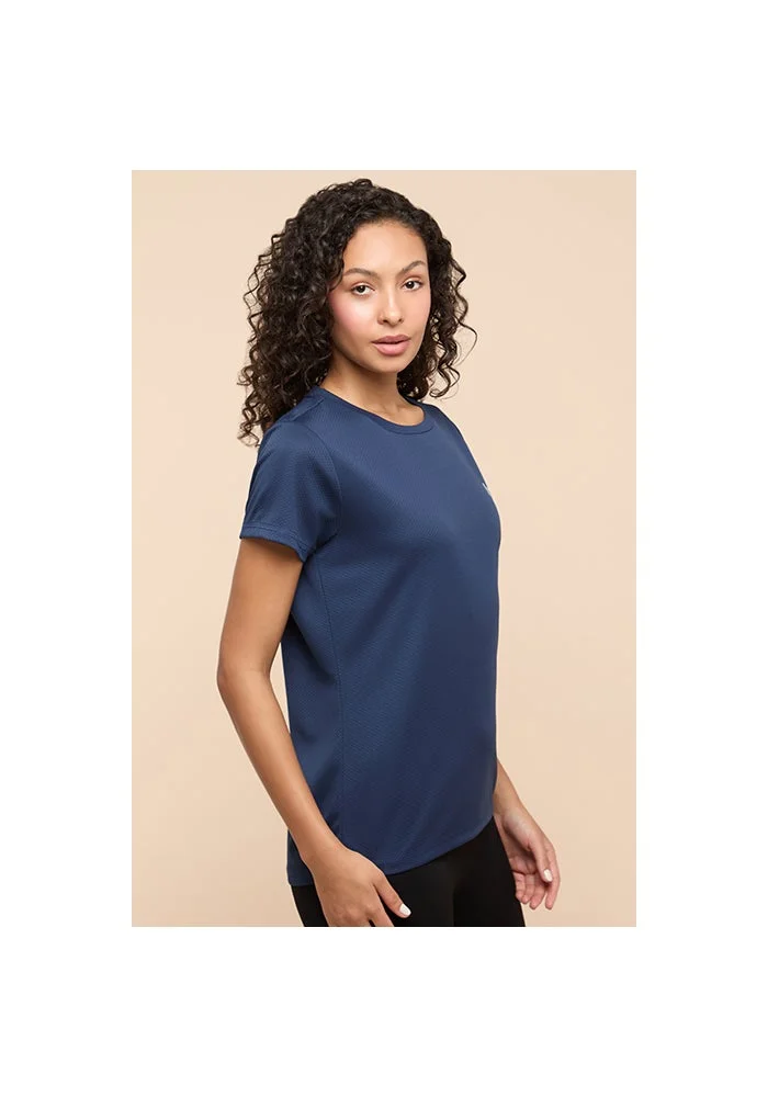 R&b  Logo Detail Active T-Shirt with Crew Neck and Short Sleeves for Women | Best Price UAE