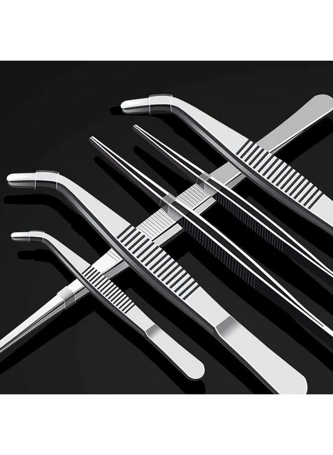 Extended Thickened 7 87 Inch Stainless Steel Tweezers With Rounded Tip For Aquarium Maintenance - Image 1