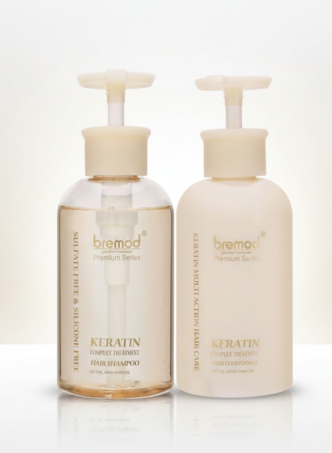 بريمود بيرفورمانس بريميوم سيريس شامبو وبلسم علاج الكيراتين للشعر 350 مل 350 مل عناية احترافية لتنعيم وتقوية الشعر - Image 1