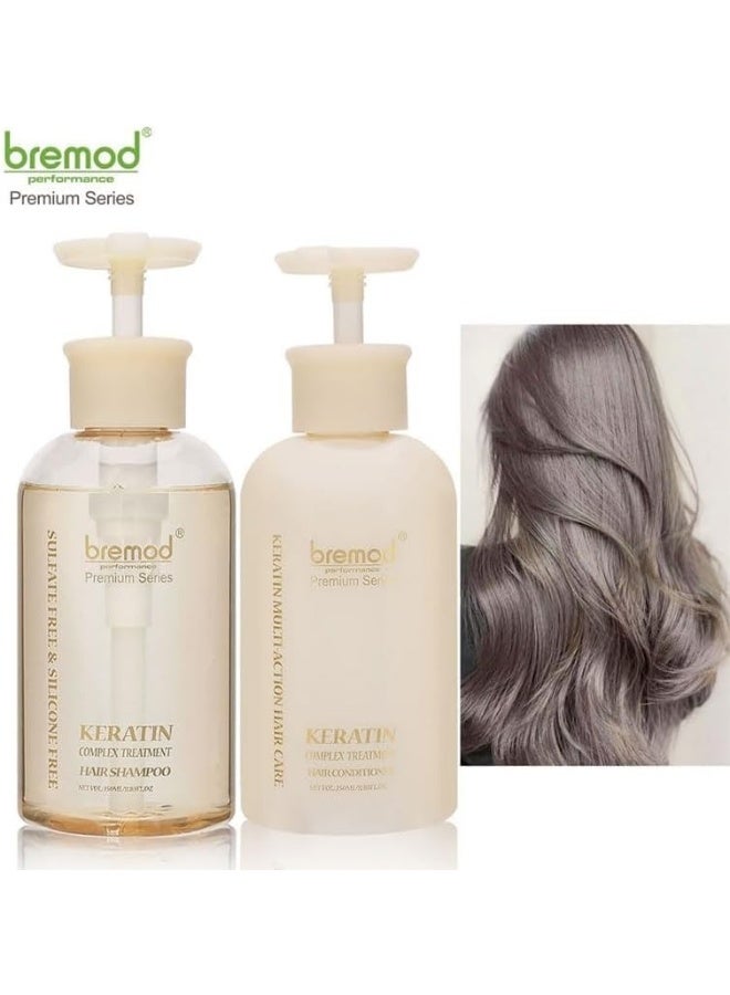 بريمود بيرفورمانس بريميوم سيريس شامبو وبلسم علاج الكيراتين للشعر 350 مل 350 مل عناية احترافية لتنعيم وتقوية الشعر - Image 2