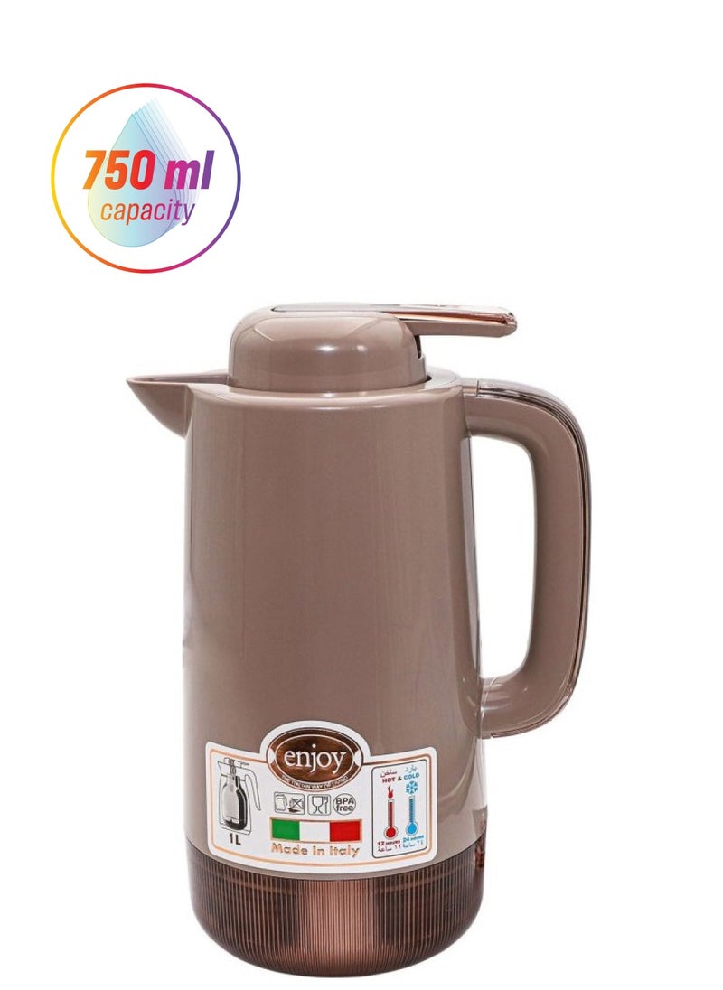 Alsaif home Enjoy Italian thermos 0.75 liter  color grey 