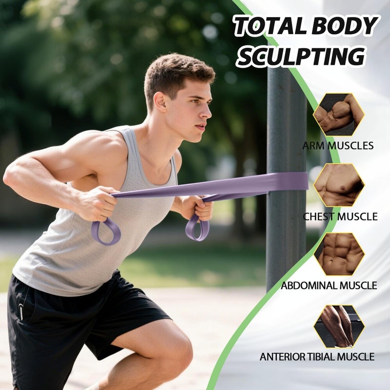 Leekey Resistance Bands, Exercise Bands with Handles,Pull Up Assist Bands - Band Set with Door Anchor - Bands for Working Out,Band for Men and Women Fitness Training,Home Workouts - Image 4
