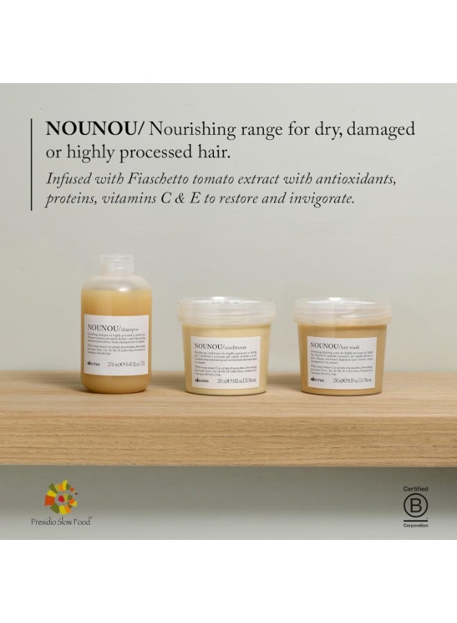 Davines Nounou Nourishing Conditioner 250ml for Dry, Damaged, Bleached & Color-Treated Hair | Deep Moisturizing Hair Conditioner for Soft, Smooth & Shiny Hair | Professional Salon Hair Care - Image 4