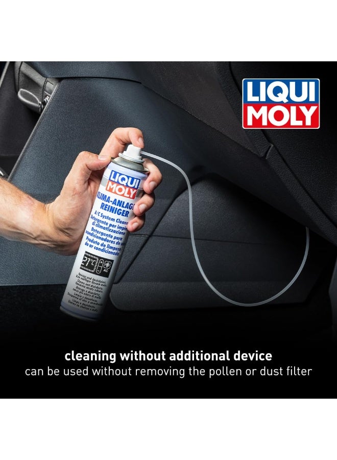 A/C System Cleaner Spray removes sediment and dirt from the car air conditioner refrigerator