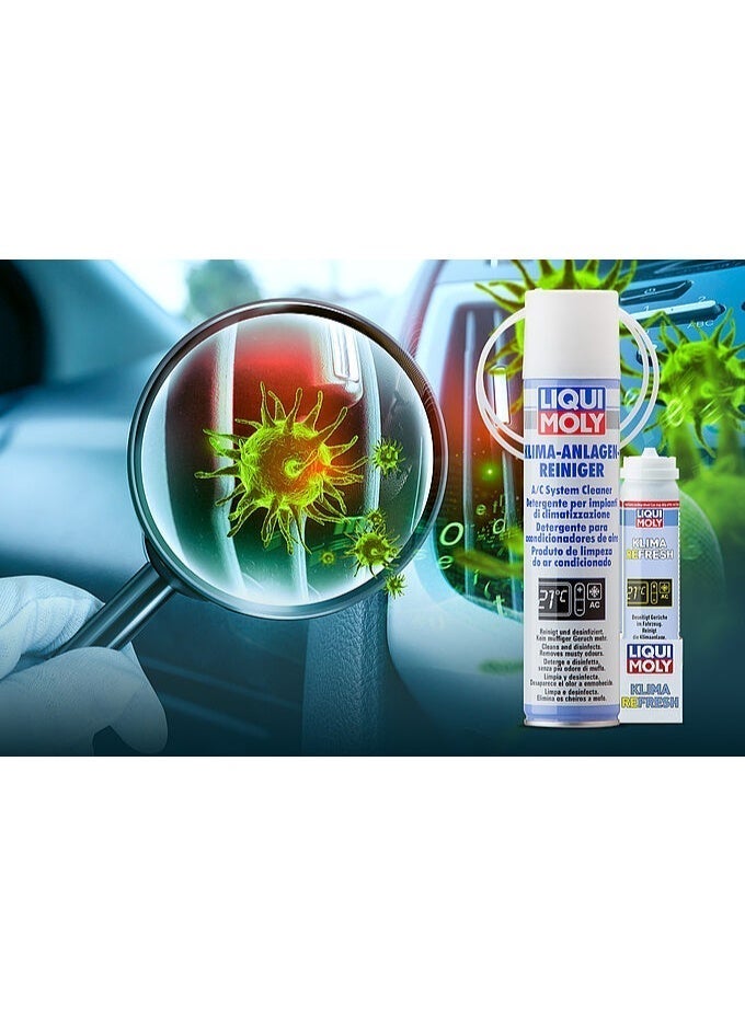 LIQUI MOLY A/C System Cleaner Spray removes sediment and dirt from the car air conditioner refrigerator - Image 3