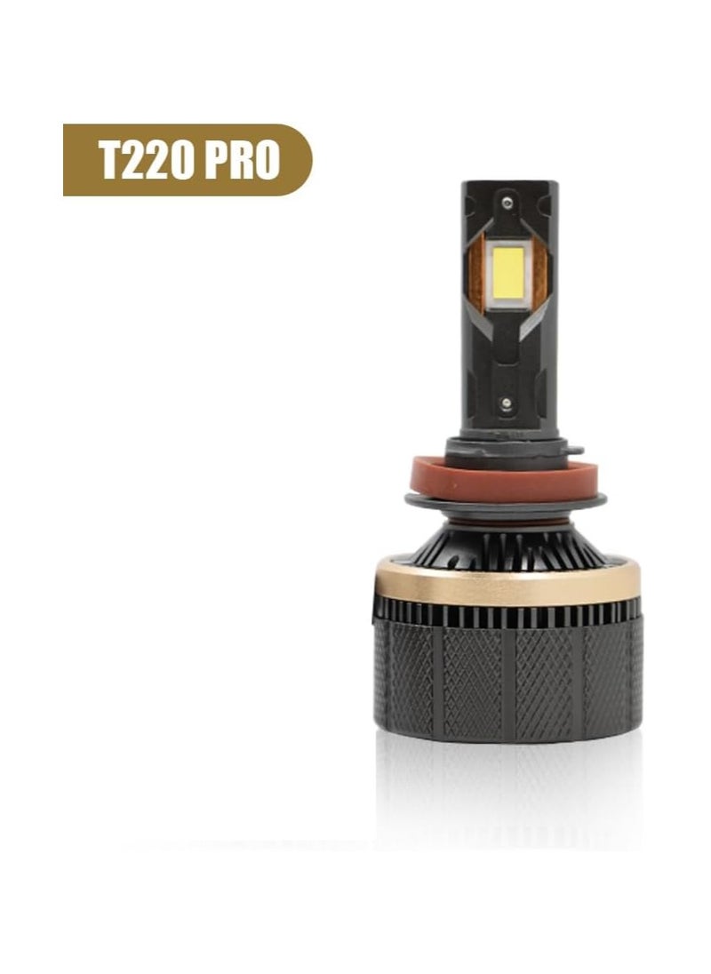 Toby's - Toby's T220 Pro 440W/Pair Original Tested LED Headlight Assembly 44000 Lumens Bright Color With Temperature 6500K (H7) - Image 1