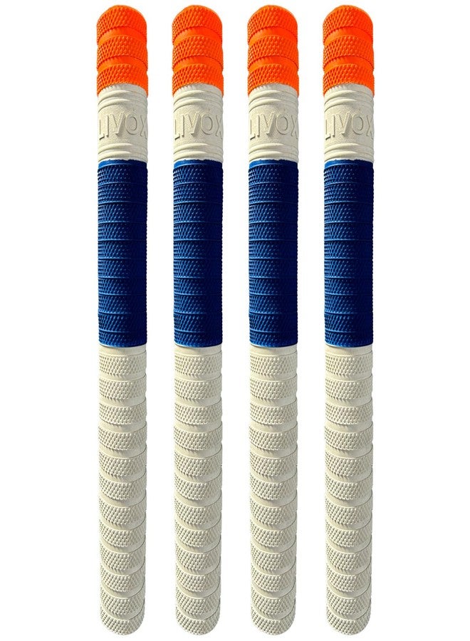 Livox Bracelet Texture Rubber Bat Grip with Better Shock Absorption for Cricket Accessories Bat Handle Grips, Pack of 4
