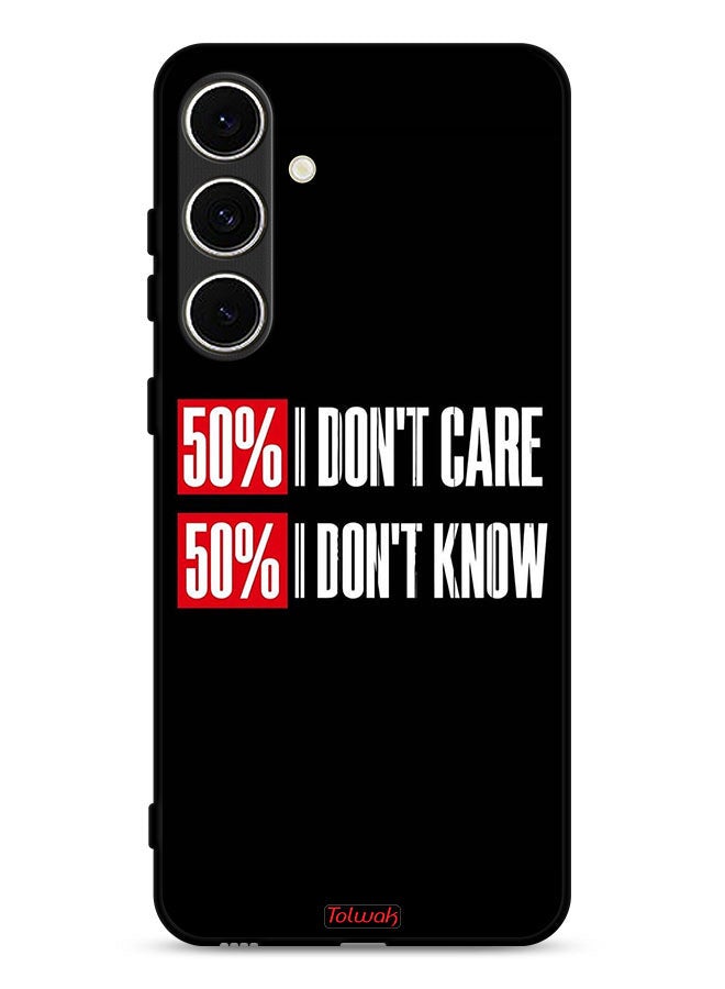 Tolwak Samsung Galaxy S24 FE 5G Protective Case Cover I Do Not Care - Image 1