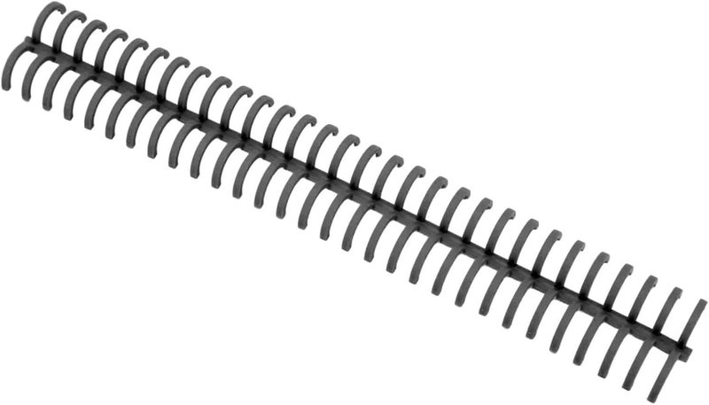 FTVOGUE Spiral Binding Coil, 16mm Inner Diameter 30 Holes for 130 Sheets, with 10pcs Premium Plastic Comb Binding Spines, for Office Classroom Library (Black) - Image 1