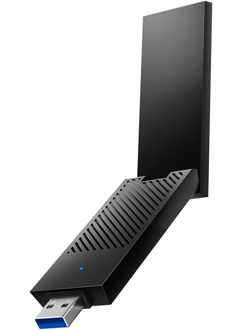 cudy WU6500 BE6500 Tri-Band WiFi 7 USB 3.0 Adapter | 6GHz Ultra-Fast Wireless, High-Gain Antennas, 160MHz, 4K-QAM, WPA3 Security | Windows 10/11 Desktop PC Upgrade - Image 1