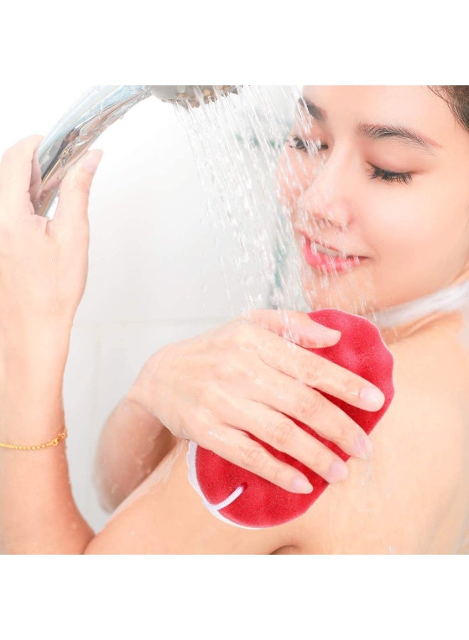 3 قطع من الإسفنج حمام ناعم ودافئ ومهدئ الجسم الإسفنج الألياف الطبيعية الاستحمام الإسفنج الذكور والفتيات - Image 4