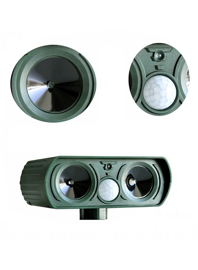 نيبمينينت جهاز طارد للحيوانات للحديقة يعمل بالطاقة الشمسية، مزود بخاصية كشف الحركة بالموجات فوق الصوتية أخضر - Image 3