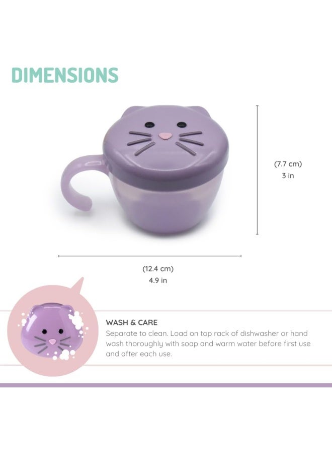 melii Snack Container With Removable Finger Trap For Kids - Cat Design - Image 2
