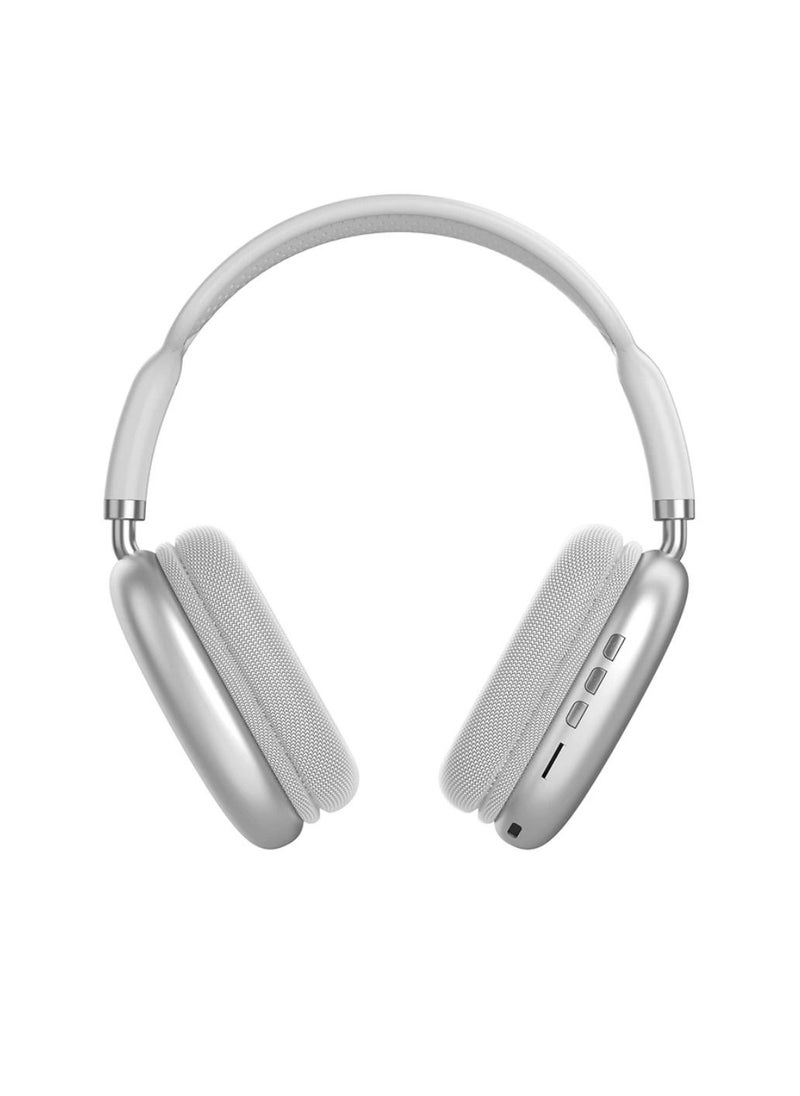 DIGI CORE - P9 Headphones Over Ear Bluetooth Headphones Wireless Headphones With Microphone Foldable Lightweight Headphone Bluetooth Wireless Headset Over-Ear Headphone For PC, Laptops, Mobiles And Tabs White - Image 1
