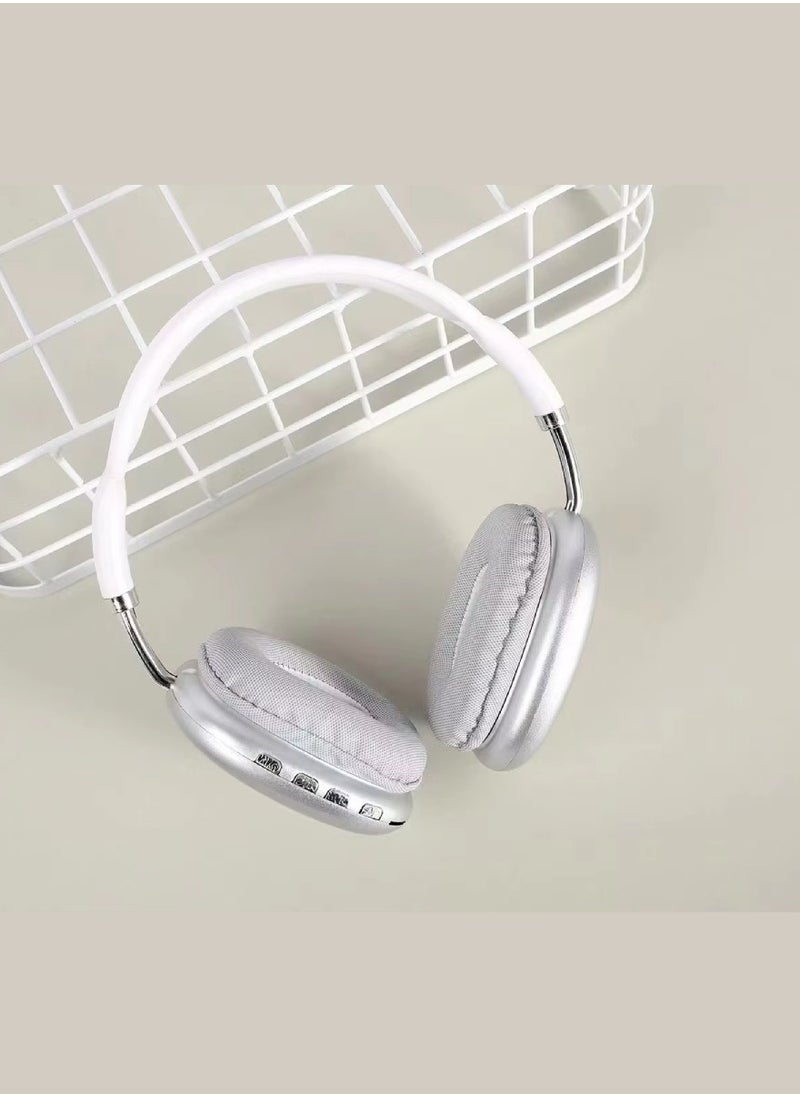 DIGI CORE - P9 Headphones Over Ear Bluetooth Headphones Wireless Headphones With Microphone Foldable Lightweight Headphone Bluetooth Wireless Headset Over-Ear Headphone For PC, Laptops, Mobiles And Tabs White - Image 1