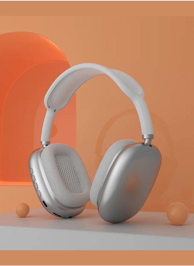 DIGI CORE - P9 Headphones Over Ear Bluetooth Headphones Wireless Headphones With Microphone Foldable Lightweight Headphone Bluetooth Wireless Headset Over-Ear Headphone For PC, Laptops, Mobiles And Tabs White - Image 1