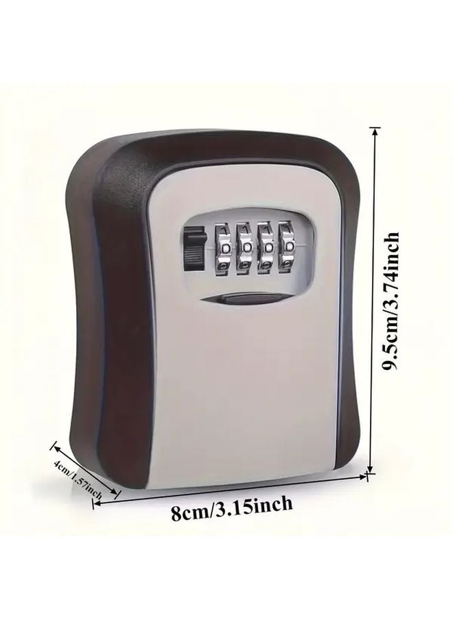 Assorted Color 8 Key Lock Box with Combination Padlock Secure Metal Plastic - Image 4