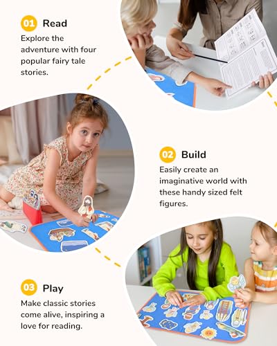 CHEFAN 12 Pack Felt Board Bible Stories PiecesFlannel Board Stories for Preschool Activities Included a Felt Bag - Image 5