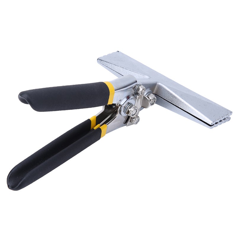 Seaming Pliers 6in Jaw Forged Head With 1/4in Bend Increment - Heavy Duty 45# All-Steel Construction Double Dip Comfort Grip Metal Bending Tool for Metalworking Automotive Body Jewelry Making DIY Proj - Image 1
