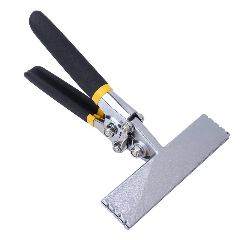 Seaming Pliers 6in Jaw Forged Head With 1/4in Bend Increment - Heavy Duty 45# All-Steel Construction Double Dip Comfort Grip Metal Bending Tool for Metalworking Automotive Body Jewelry Making DIY Proj - Image 2