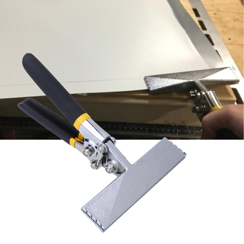 Seaming Pliers 6in Jaw Forged Head With 1/4in Bend Increment - Heavy Duty 45# All-Steel Construction Double Dip Comfort Grip Metal Bending Tool for Metalworking Automotive Body Jewelry Making DIY Proj - Image 5