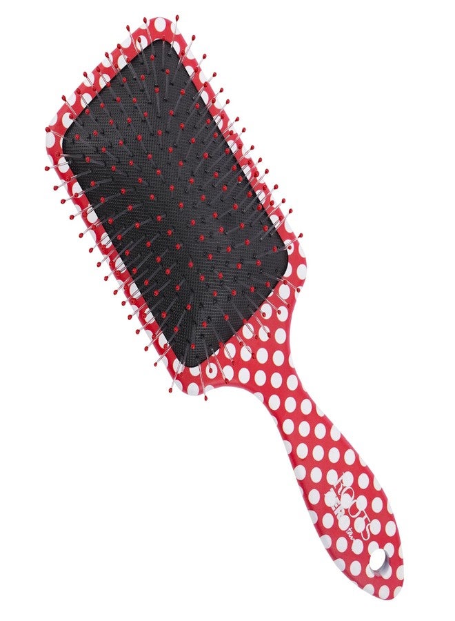 روتس فرشاة شعر ROOTS Zero Tangle Paddle | تصميم بنقشة منقطة | فك تشابك الشعر الحساس/الرطب/الجاف دون إتلافه | لجميع أنواع الشعر | للرجال والنساء | الطول: 8.5 بوصة، رقم الموديل: RZTM-RP - Image 1