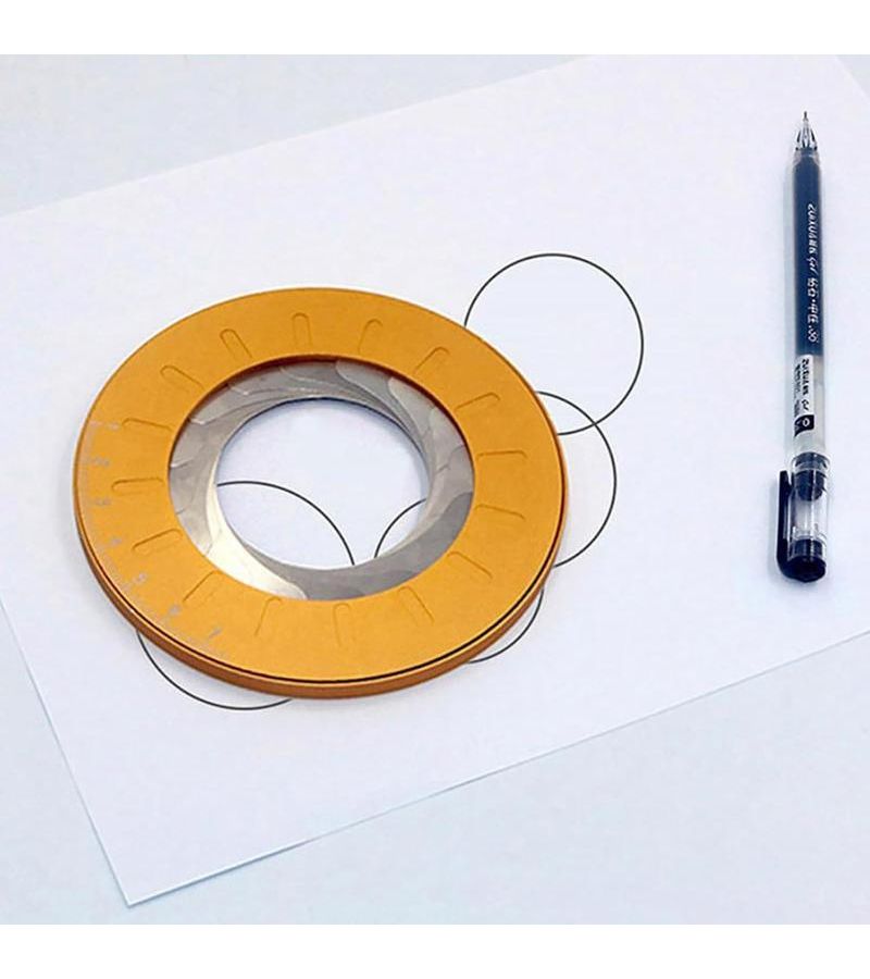Stainless Steel Precision Circular Drawing Tool 180 Degree Angle Measurement Durable Protractor - Image 1