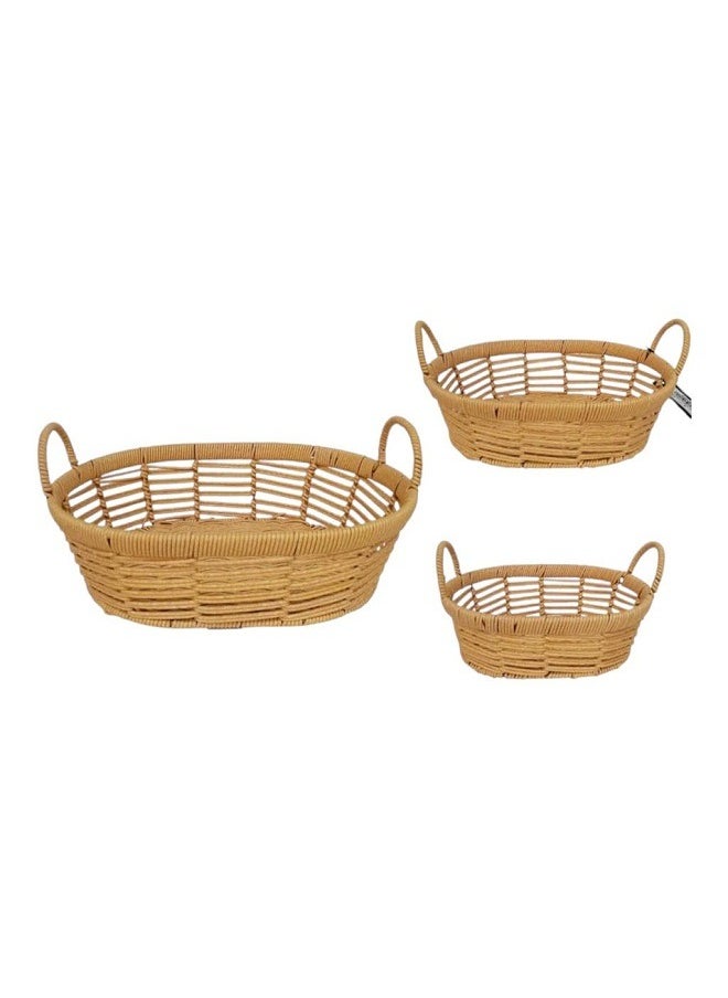 Generic 3-Piece Serving Basket Set Multicolour 