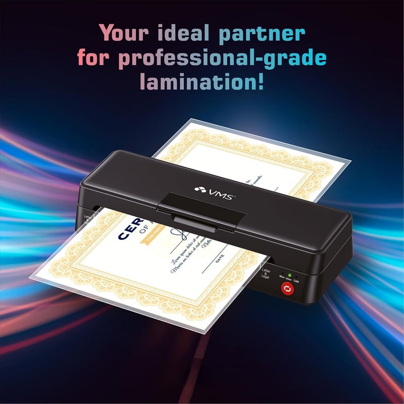 VMS آلة تغليف حراري وبارد LM Edge A4 - تسخين سريع خلال 3 دقائق، غطاء قابل للفتح لعملية خالية من العوائق، إيقاف تلقائي، تحكم في درجة الحرارة NTC - مثالية للصور، المستندات والشهادات - Image 2