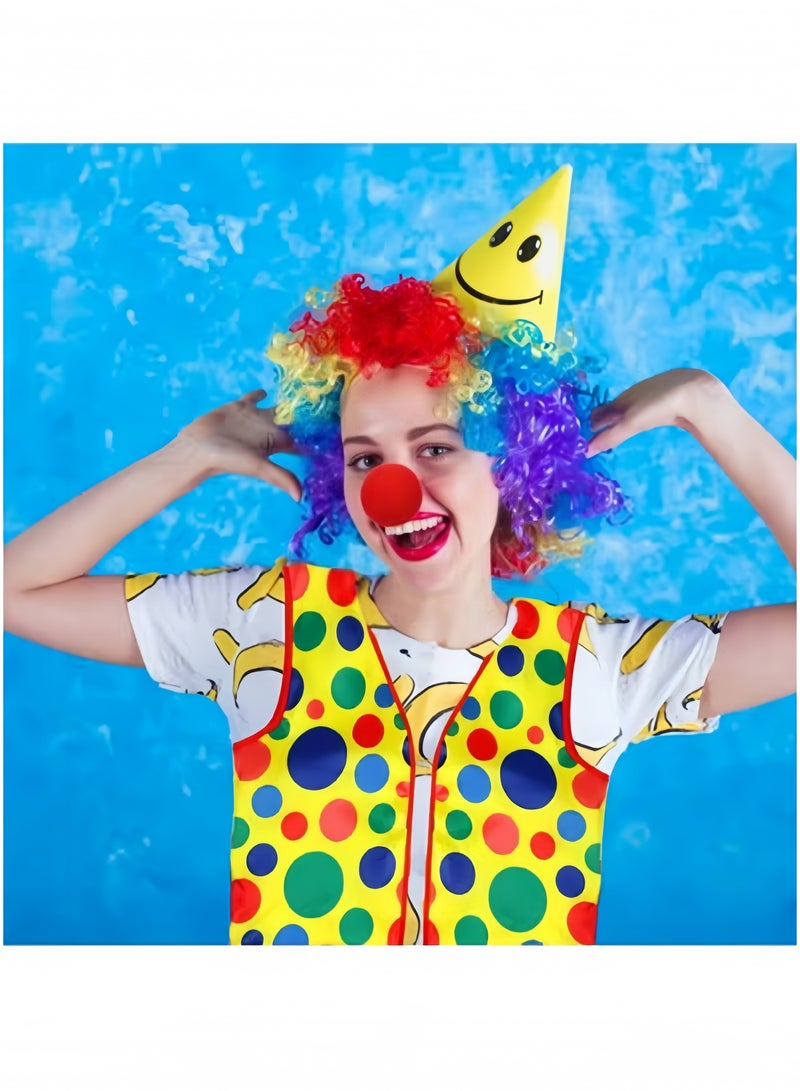 جيجيرو مجموعة إكسسوارات زي المهرج تتضمن أنف المهرج وشعر المهرج وربطة عنق المهرج وسترة للبالغين من الرجال والنساء وإكسسوارات المهرج وحفلات المهرجانات ولوازم الحفلات - Image 5