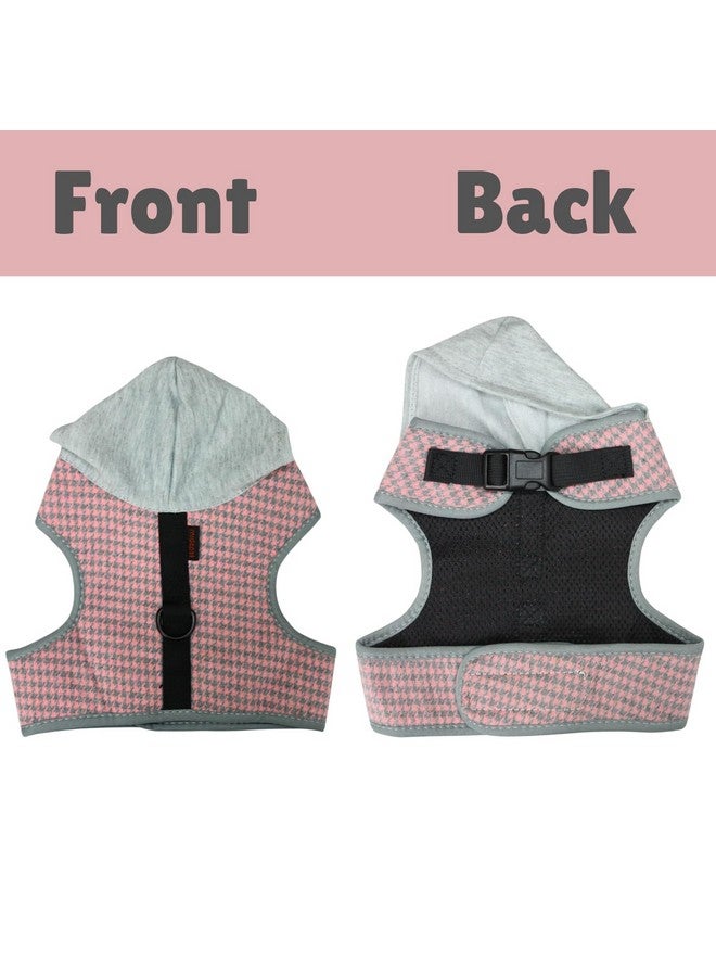 Emily Pets Cat Harness Walking Escape Proof, Cat Hoodie Sweaters Adjustable Cat And Dog Harness With Cap For Cat Kitten Puppy (Pink, M) - Image 2