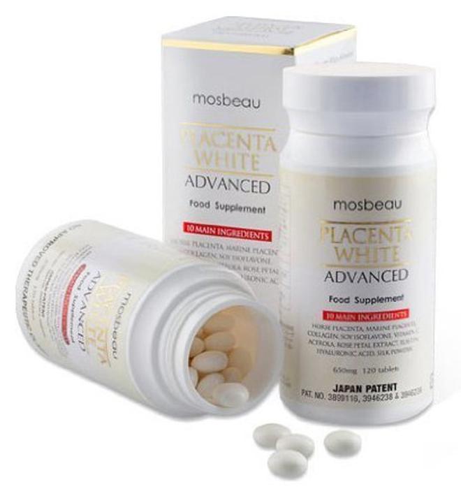 Mosbeau Placenta White Advanced Skin Whitening Tablets - Image 1